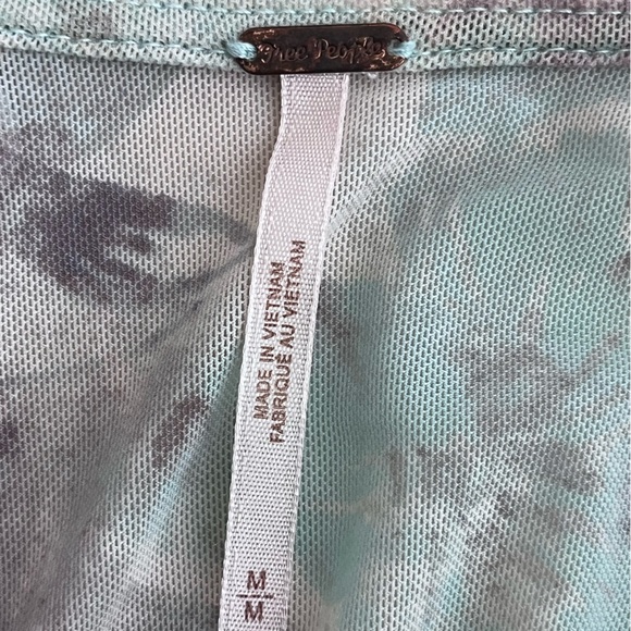 Free People Know Me Sz M Boho Hippie Maxi Top - Picture 13 of 15